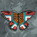 pottery-butterfly-orange-and-turquoise